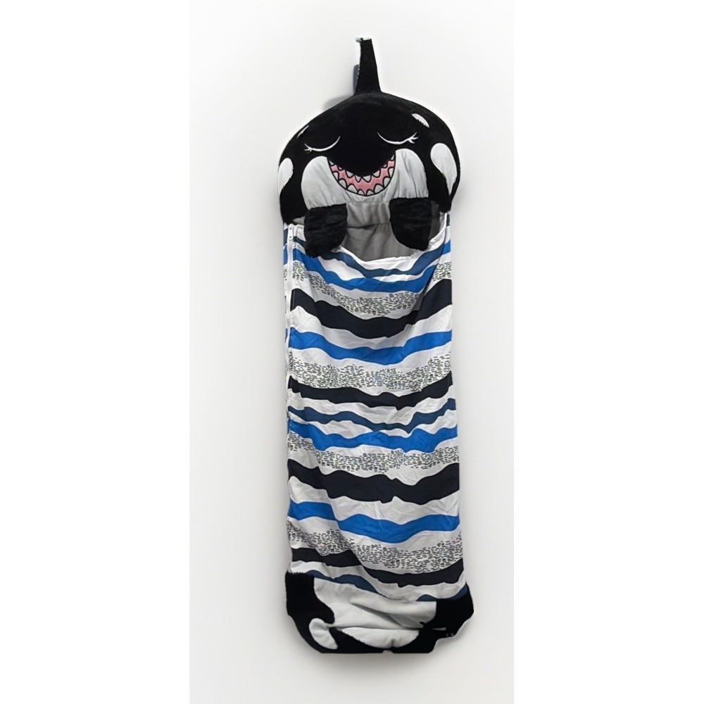 Happy Nappers Shark Kids Sleeping Bag Pillow Plush Nap Sack Medium 54" - Picture 2 of 8